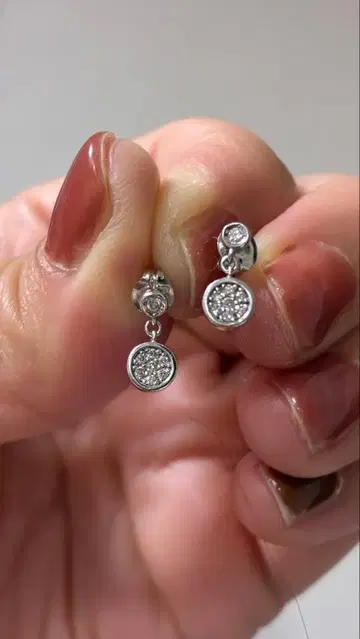 K10WG 다이아몬드 귀걸이