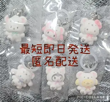 [ 컴플리트 ] 산리오 메지루시 액세서리 후와후와 스노우 쿠로미 키티
