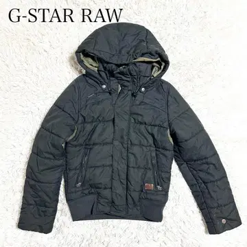 [ G-STAR RAW ] 후드 부착 다운 자켓 나일론 방한복 [ S ]