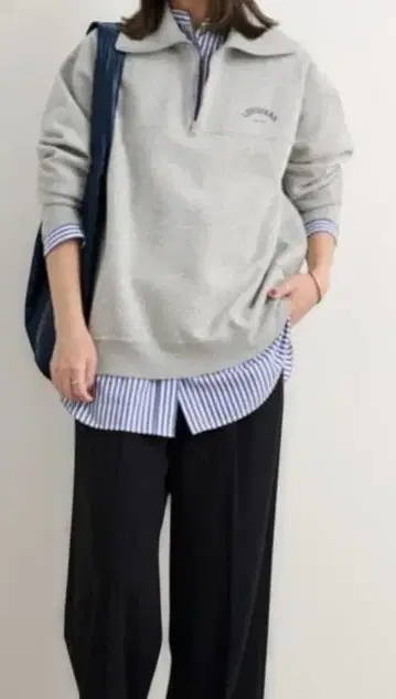 저널 스탠다드 리룸 LOUISIANA 로고 하프 지퍼 맨투맨