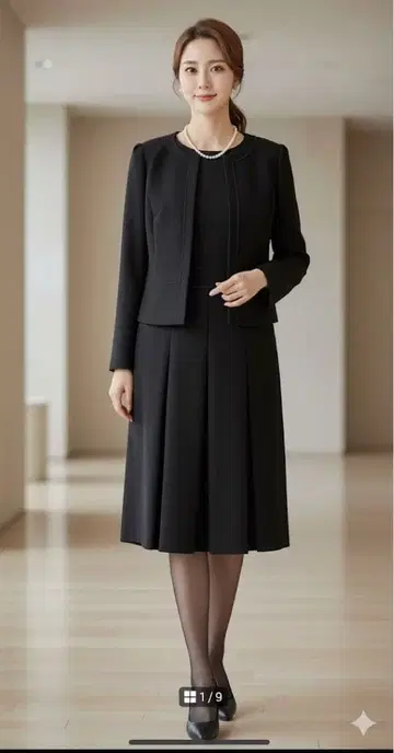 코시노 준 블랙 포멀 9호 상복 예복 원피스 셋업