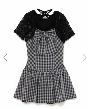 bubbles 레이스 리본 원피스