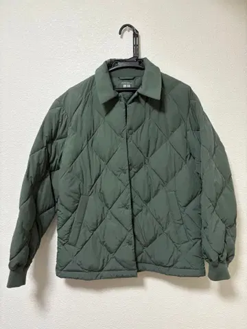 [ 새상품급 ] UNIQLO PUFFTECH 퀼팅 자켓 그린