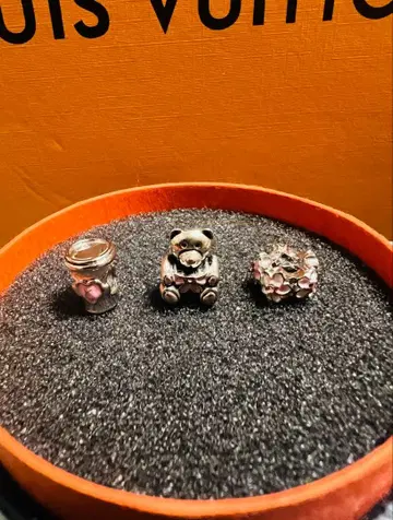 PANDORA 실버 참 3개 세트