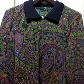 sizeL LEONARD 페이즐리 무늬 긴팔 원피스