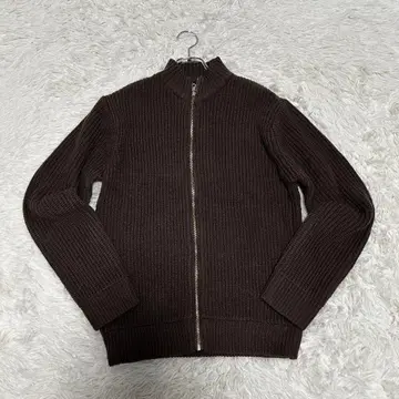 나노 유니버스 니트 자켓 하이넥 브라운 L 사이즈