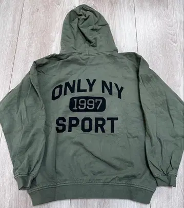 ONLY NY 후디드 스웻셔츠 M 올리브