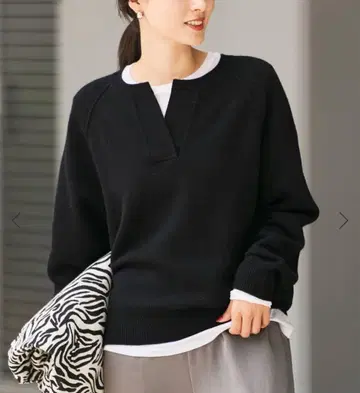 FRAMeWORK 미들 게이지 천축 헨리 풀오버