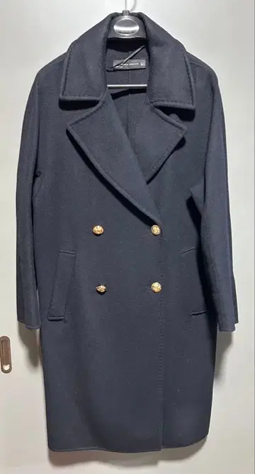 네이비 ZARA 더블 코트