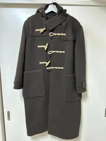 leno 울 캐시미어 멜톤 더플 코트 ( 브라운 ) 캐시미어 혼방