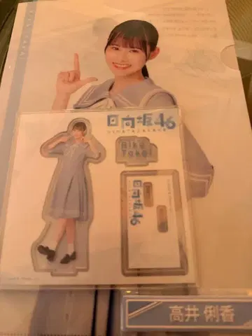 히나타자카46 복권 타카이 리카 아크릴 스탠드/클리어 파일/케이블 클립