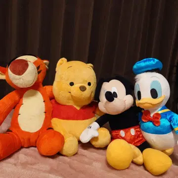 디즈니 봉제 인형 세트 티거 푸우 미키 도날드