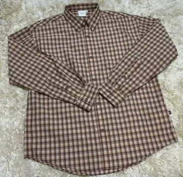 다이와피어39 브라운 체크 셔츠