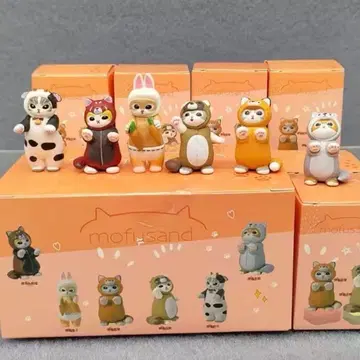 모프 샌드 mofusand 피규어 6개 세트 고양이