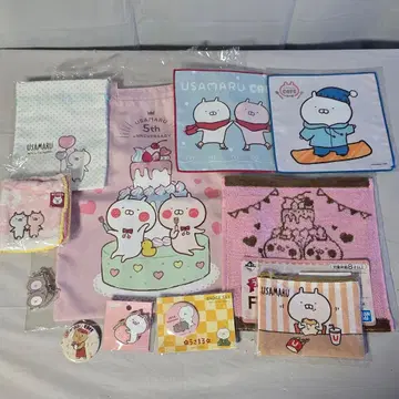 우사마루 굿즈 기념 토트백 핸드 타월 복조리 파이버 크로스 외