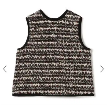 [ 미사용 새상품 ] TOMORROWLAND 팬시 트리코 프론터블 베스트