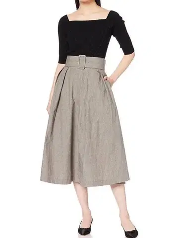 프레이 아이디 플레어 스커트 콤비 원피스