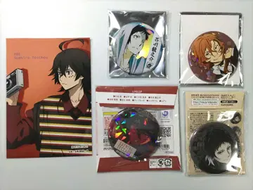 문호 스트레이독스 아쿠타가와 스에히로 나카하라 브로마이드 캔뱃지 세트