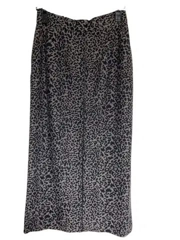 새상품급 vin 레오파드 무늬 타이트 롱 스커트 9호 블랙 x 그레이
