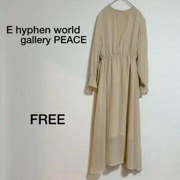 E hyphen world gallery PEACE 도트 무늬 원피스