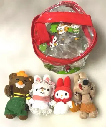 헤이세이 레트로 산리오 마이멜로디 빨간 망토 봉제 인형 세트