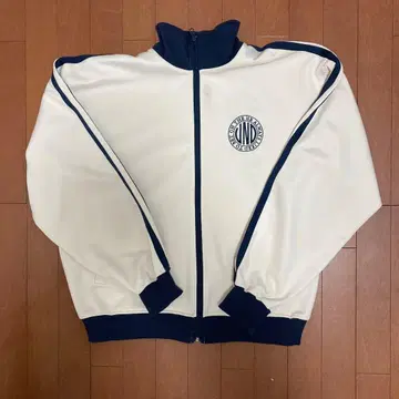 트랙 자켓 베이지 네이비