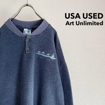 USA 'AU' 헤비 가라지 니트 풀오버