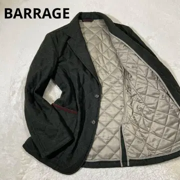 BARRAGE 바라고 MOON사 퀼팅 테일러드 자켓 카키