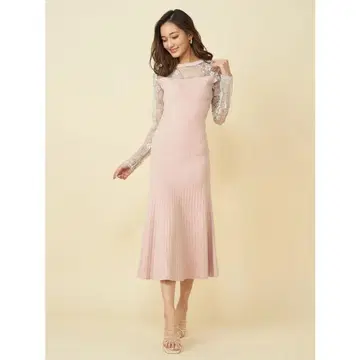 [ 새상품급 ] Royal Party 소매 레이스 타이트 머메이드 원피스