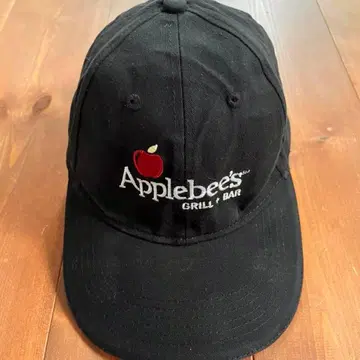 새상품급 Apple USA 기업 로고 빈티지 캡 90s 블랙