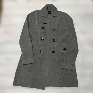 니트 코트 자켓 그레이