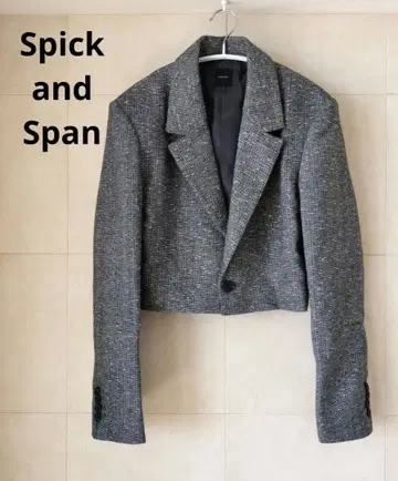Spick and Span 트위드 크롭 자켓