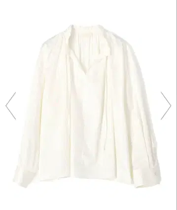 [ 새상품 ] Ballsey 하이카운트 새틴 넥 프릴 블라우스 화이트