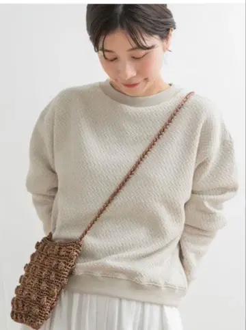 URBAN RESEARCH DOORS 라피 지그재그 인레이 풀오버