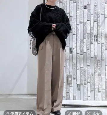 [ 새상품 ] 렙심 3게이지 패치워크 프린지 풀오버