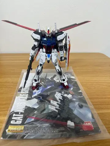 MG 에일 스트라이크 건담 Ver.RM 솔리드 클리어 B상 조립 완료