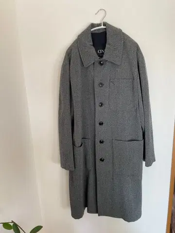 그레이 체스터 코트 사이즈 48 벨트 포함