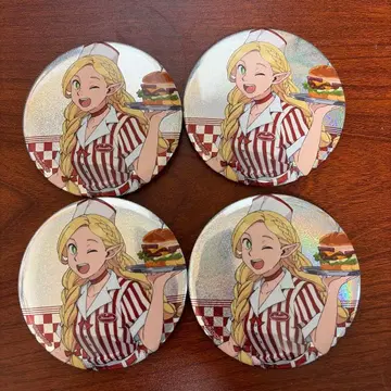 던전밥컬렉션 75mm홀로그램캔뱃지 4개세트