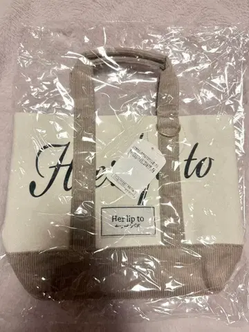 herlipto mini tote / ivory