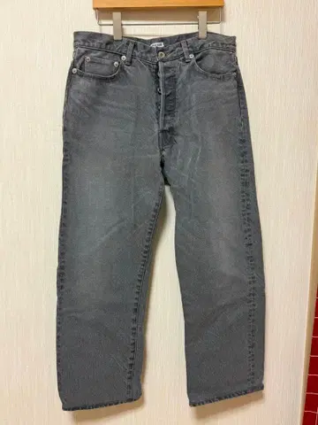 INSCRIRE 그레이 스트레이트 데님 34