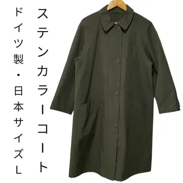 [ 경량 심플 ] 스텐카라 코트 카키 독일제