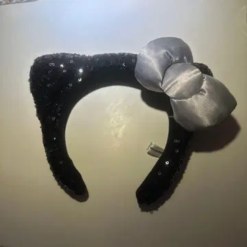 고양이 귀 스팽글 머리띠