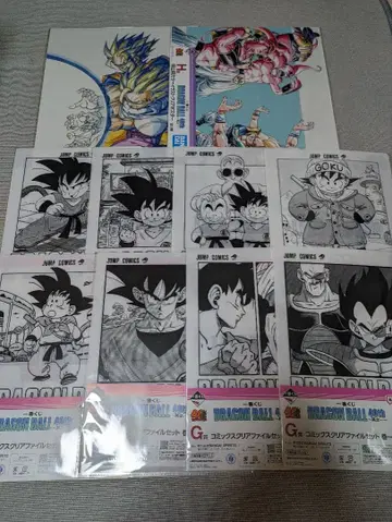 드래곤볼 제일복권 클리어 포스터 코믹 클리어 파일