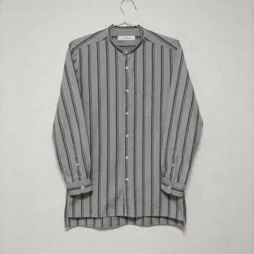 그린 라벨 릴랙싱 밴드 카라 스트라이프 셔츠 L