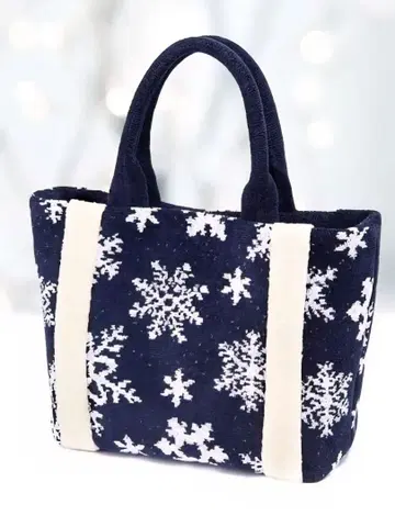 스노우 크리스탈 화이트 한정판 인기 페이 모코모코 토트백