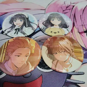 향기로운 꽃은 늠름하게 피어나 캔 배지 와구리 카오루코 츠무기 린타로