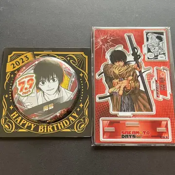 SAKAMOTO DAYS 명장면 디오라마 피규어 생일 캔뱃지 나구모