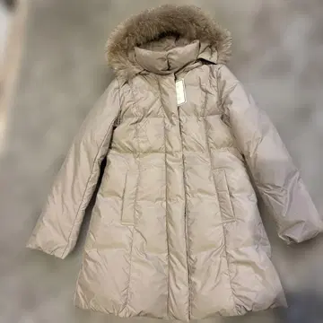 에프데 ef-de 다운 코트 새상품 베이지 핑크 9호 M