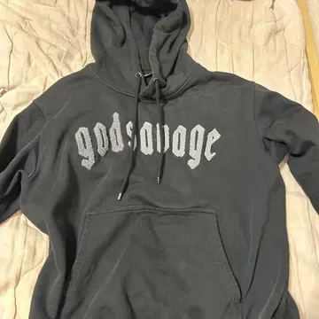 godsavage 블랙 후드티 스웨트 팬츠 세트