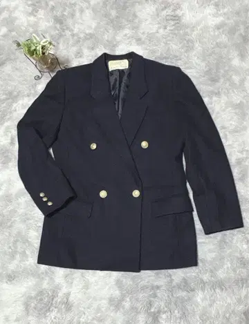 Lucy & Ainsley 네이비 더블 브레스트 자켓
